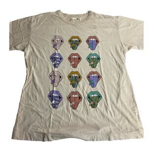 Surf T-Shirt Rolling Single Quiver Vintage Sand Size Large